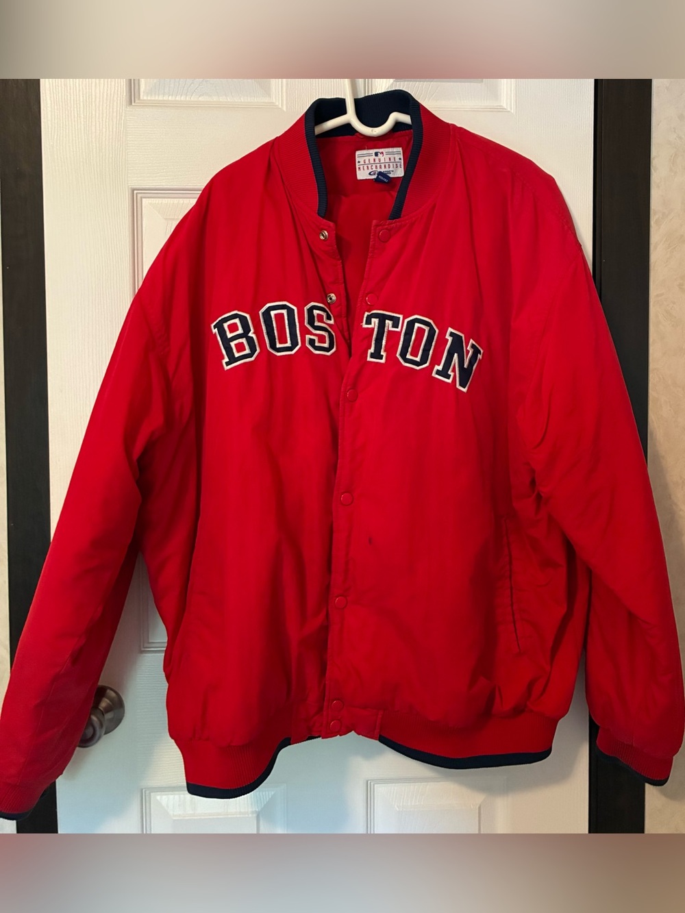 Boston Red Sox VINTAGE Jacket G111 Sports Carl Banks Team Coat Size XXL Baseball